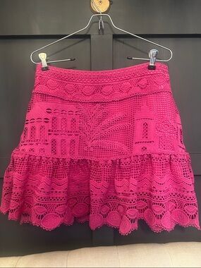 FARM Rio
Morada Boa Guipure Lace Mini Skirt